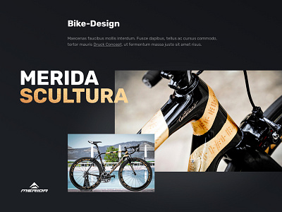 Bike design bike design gold ui web
