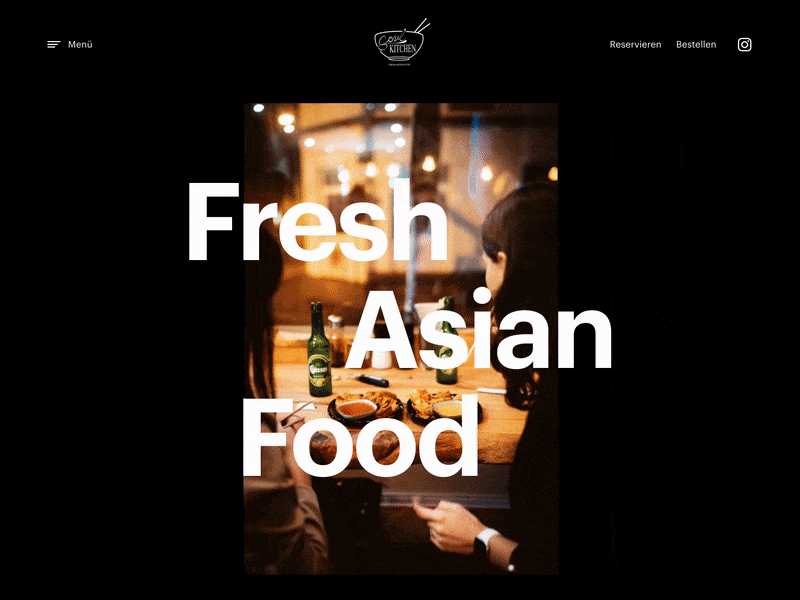 Soul Kitchen landing page (full) branding design homepage landing page restaurant typography ui web website