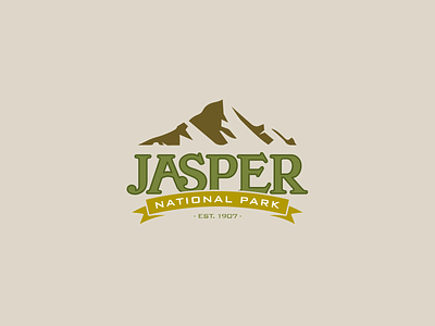 Jasper National Park design illustrator jasper jasper national park logo logo design logos mountains vector vector design