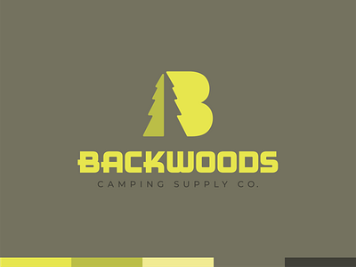 Backwoods Camping Supply branding design graphic design identity design illustrator logo logo design logos typography vector