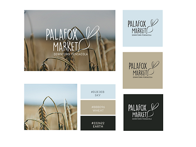 Logo color design farmers logo market palette