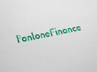 PantoneFinance brand and identity branding finance graphic design illustrator logo logotype money typography vector