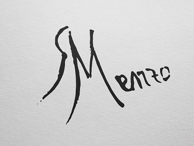 Rina Menzo brand and identity branding calligraphy graphic design illustrator logo logotype typography