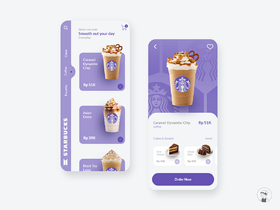 Starbucks x BTS apps design app branding design illustration ui ux web