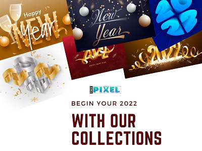 New Year Collections 2022 celebration graphic design greeting card happy new year party poster template wishes