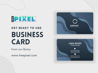 Business Card address business card company contact corporate double side identity information professional template visiting card