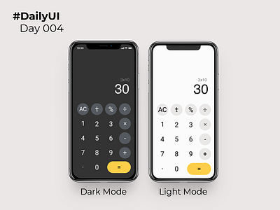 Calculator calculator dailyui mobile ui