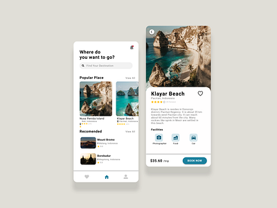 Travel App | Wanderlust. design mobile ui