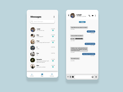 Direct Message dailyui direct message mobile ui