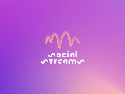 Logo Social Streams branding design figma graphic design illustration logo vector web web logo website