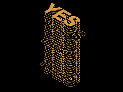 YES branding illustration logo typography