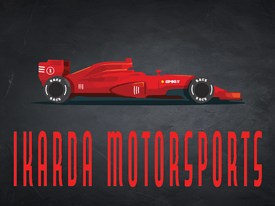 Ikarda Motorsports design icon logo typography