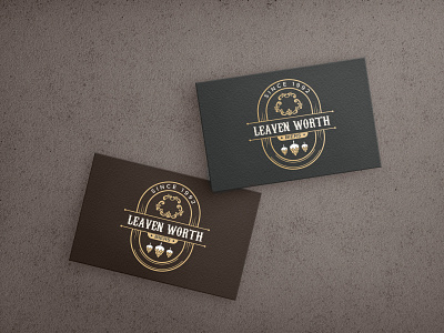 Leaven Worth Logo Design bar logo beer logo branding design graphic design illustration logo vintage logo