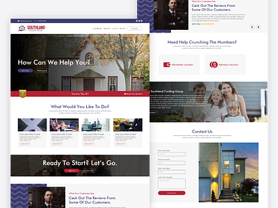 Southland Mortgage Website Design (Light Theme)