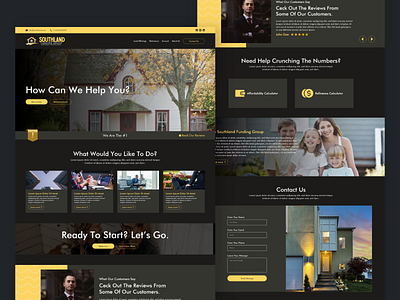 Southland Mortgage Website Design (Dark Theme)