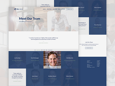 PA Group Website Redesign