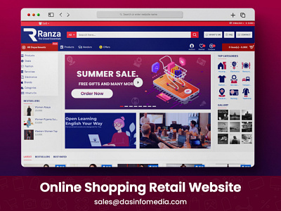 Online Shopping Retail Website