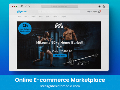 Online  Sports Retailer Website