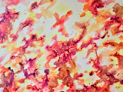 Risen abstract art painting watercolor