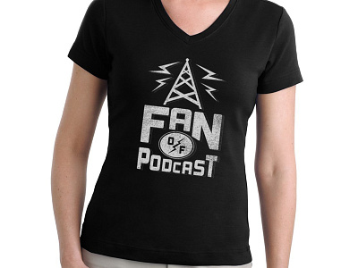 Fan of Podcast Logo Tshirt logo podcast retro tshirt design