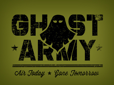 Ghost Army - Logo fan of podcast logo photoshop podcast vector