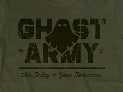 Ghost Army Comp Dribbble2 design identity logo podcast tshirt