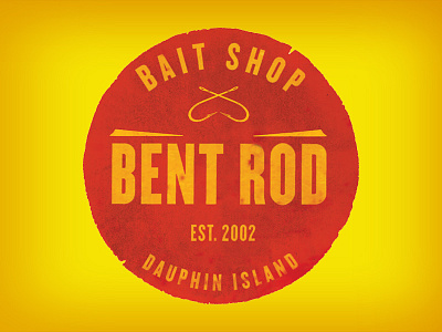 Bent Rod Bait Shop Logo identity illustrator logo photoshop