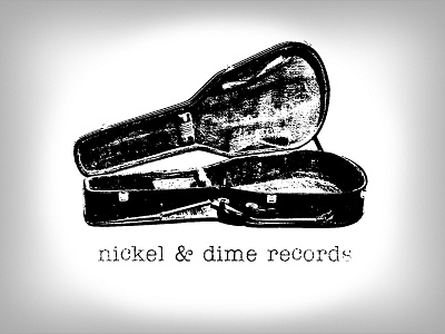 nickel & dimes records identity illustrator logo photoshop typewriter