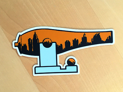 Midtown War Paint - Cannon Sticker