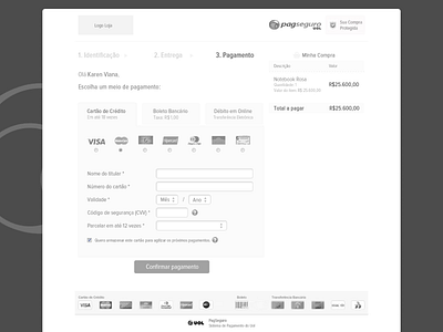 Checkout Wireframe checkout design ecommerce ui ux wireframe