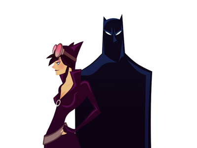 Bats And Cats batman catwoman filstrup illustration sam tigerhawk01