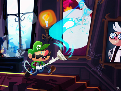 Luigis Mansion boo brothers e filstrup gad ghosts luigi mansion mario professor sam tigerhawk01