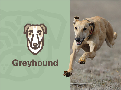Greyhound Dog Logo