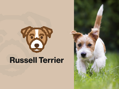 Russell Terrier Dog Logo russell terrier russell terrier vector