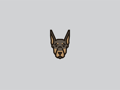 Doberman animal animal art breeds cute doberman doberman pinscher dog dog icon dog illustration face fido k9 logo pet puppy