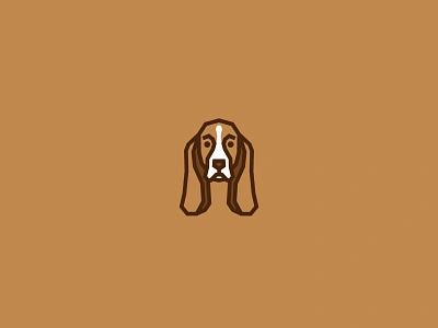 Basset Hound animal animal art basset hound branding breeds cute design dog dog icon dog illustration dog logo face fido hound illustration k9 logo pet puppy vector