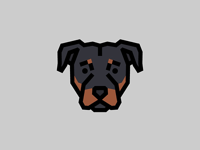 Rottweiler canine dog guard dog logo puppy rottweiler