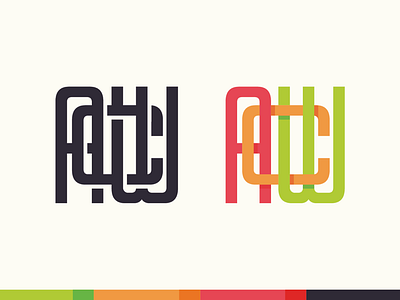 ACW Monogram concept brand identity letters logo monogram typography work in progress