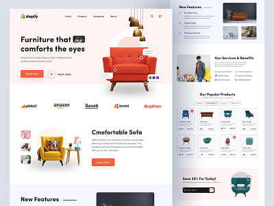 Furniture e-commerce website Design