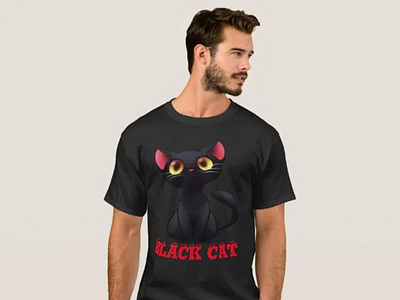 BLACK CAT T-SHIRT