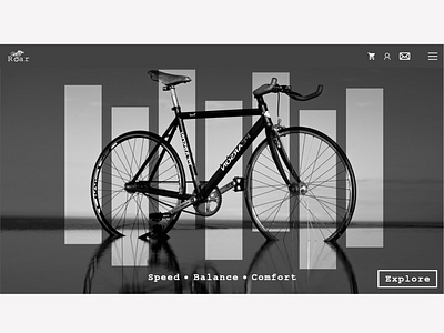 Bicycle store design adobe xd branding design logo ui web design webpage website
