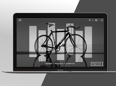 Bicycle homepage design adobe xd design ui ux web design