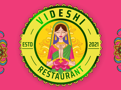 Logo Design for Videshi Restaurant, Indian and Traditional Theme 3d animation branding design food logo graphic design icon illustration india logo logo logo design logo designing logo designing india logodesign logodesigningindia.in logos motion graphics ui ux vector