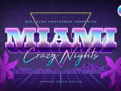 Miami - 80s Retro Text Effect