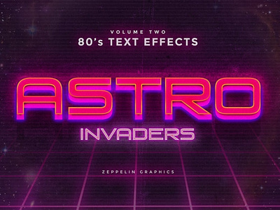 80s Text Effects Vol.1