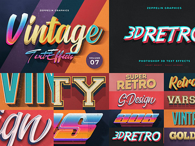 Vintage Text Effects Vol.7