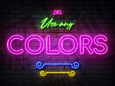 Neon Wall Sign Creator 3d 3d text 80s animation branding design designposter graphic design illustration light logo logo text motion graphics synthwave text typography ui