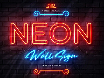 Neon Wall Sign Creator 3d 3d text 80s animation branding design designposter graphic design illustration light logo logo text motion graphics synthwave text text effect typography