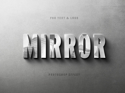 Reflecting Metallic Logo Mockup 3d 3d text 80s animation branding design designposter download graphic design illustration light logo logo text mirror motion graphics online reffelection text text effect ui