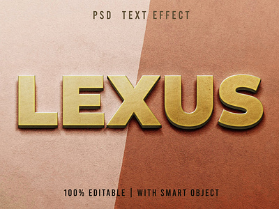 Golden Text Effect Editable